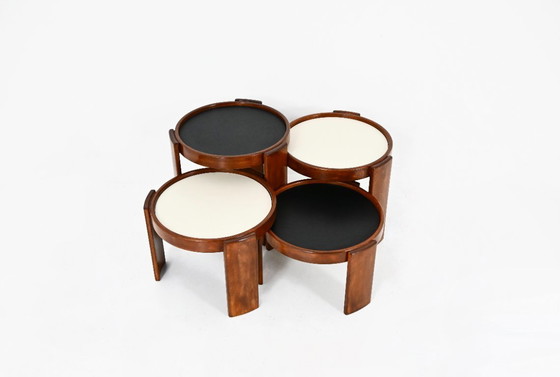 Image 1 of Model 780 nesttafels van Gianfranco Frattini voor Cassina, jaren 60, set van 4