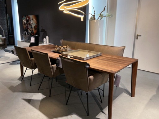 Jess Design Vidar Essbank mit Sanne Esszimmerstuhl (3er-Set)