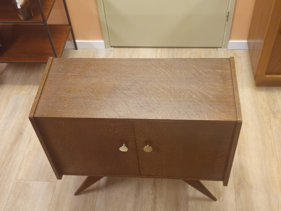Image 1 of Platine vinyle vintage compacte, petit buffet, petit meuble audio pour salle de bain, mobilier de salle de bain