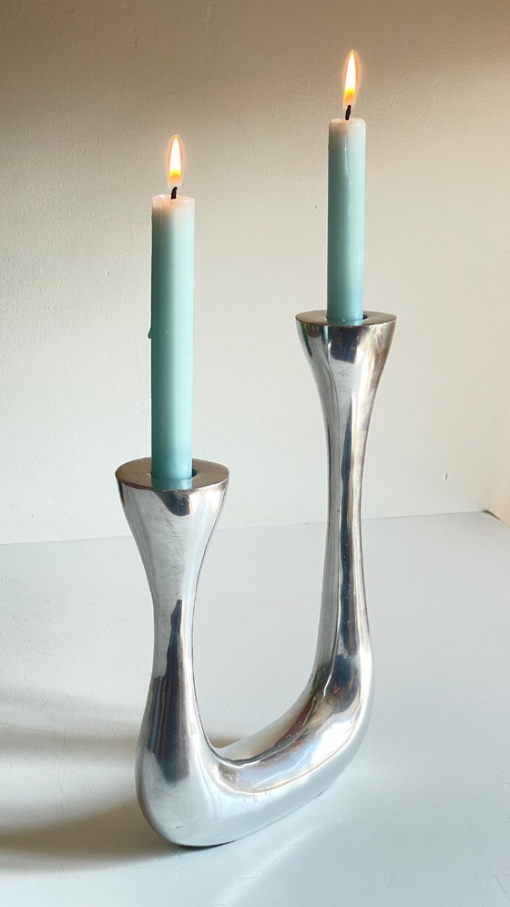Image 1 of Candelabro antiguo de doble diseño