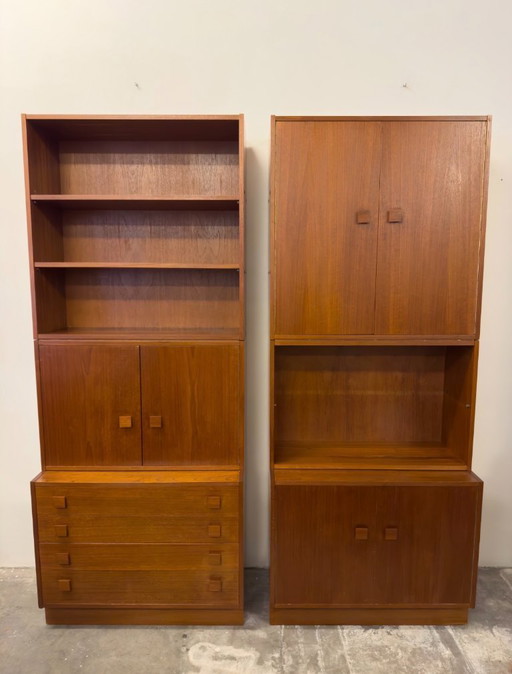 Ensemble d'armoires murales modulaires vintage