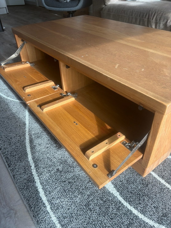 Tavolo con cassetti, Tavolini da caffè, Metallo, Legno, Marrone (foto 4 di 5)