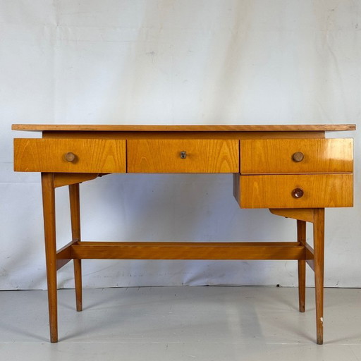 Bureau hongrois vintage, années 1960 - Spacieux avec tiroir verrouillable