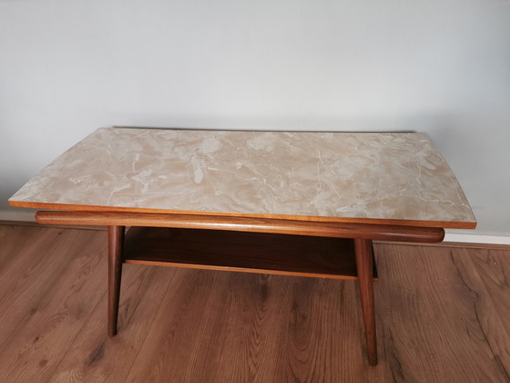 Image 1 of Table basse vintage des années 50 avec plateau réversible