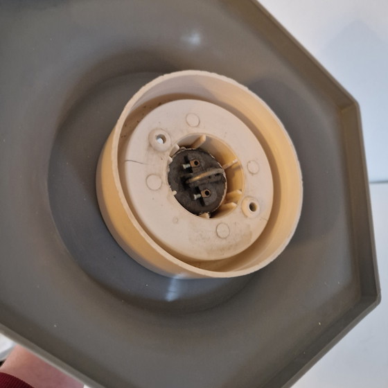 Image 1 of Massive Jaren 70 Hexagram Vintage plafonniere wandlamp