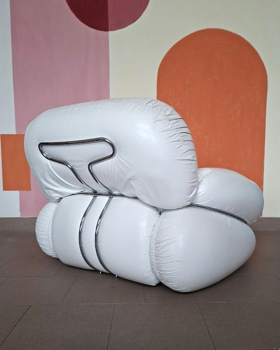 Image 1 of Poltrona e ottomana "OKAY" di A. Piazzesi per 3D Milano '70