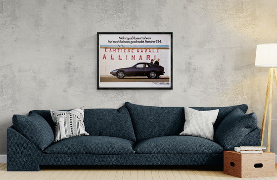 Image 1 of 🚗 Porsche 924 – More Driving Pleasure – c. 1979–81 – Original Poster by Porsche AG | 102 x 76 cm