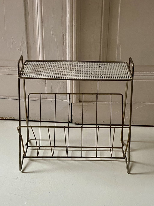 Vintage plantentafeltje,; tijdschriften rek ; Palestro jaren 60