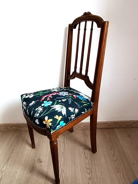 Image 1 of Sedia stile Luigi XVI Napoléon III in stile art nouveau