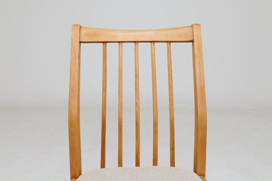 Image 1 of Sedie da pranzo scandinave con motivo a spina di pesce, set da 4 pezzi