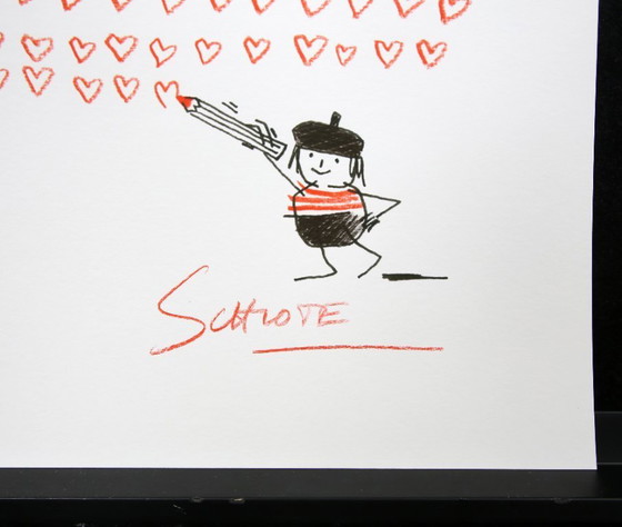 Image 1 of Schlote, Wilhelm - Muro del corazón - Giclee - firmado a mano