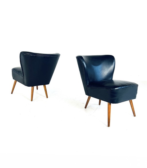 2X Vintage Cocktail Armchair '50