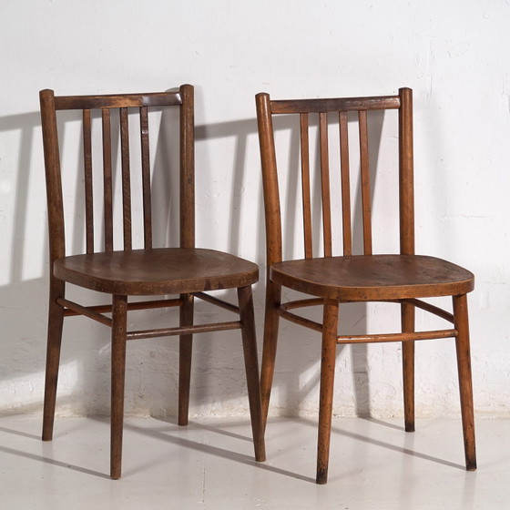 Vintage TON bentwood chairs (c.1960). Set of 2 pieces #13 – Dining chairs (photo 8 of 40)