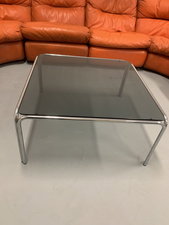 Table basse vintage en verre fumé – Tables basses, Chrome (photo 2 of 5)
