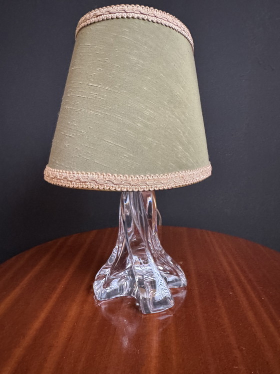 Image 1 of Small Daum crystal lamp from the 1950s