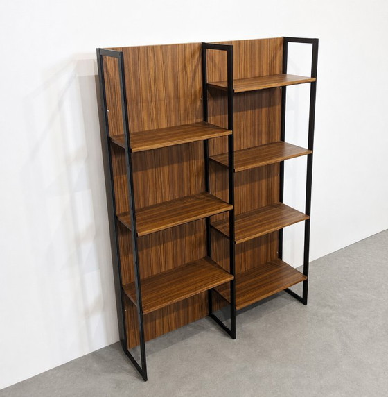 Mueble modular de pared Meurop, Bélgica, décadas de 1960-1970. – Estanterías de pared, Metal (photo 7 of 9)