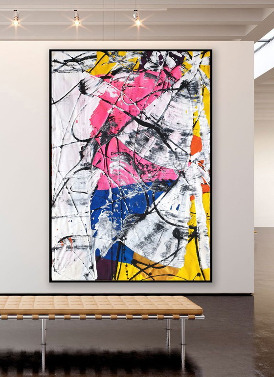 Jürgen Angeler - El bailarín rosa - XXL – Pinturas y dibujos, Canvas (photo 15 of 23)