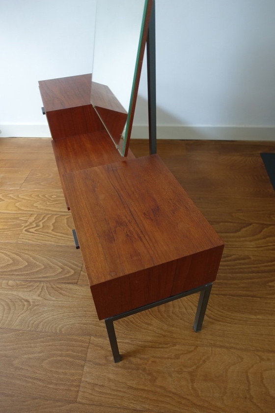 Image 1 of Espejo moderno de mediados de siglo Kuperus Almelo en estilo Pastoe Braakman.