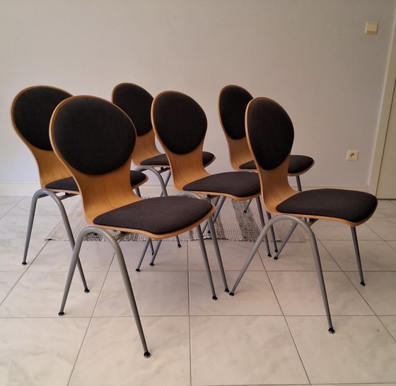 Image 1 of 6 vlinderstoelen jaren 90 Hiller 