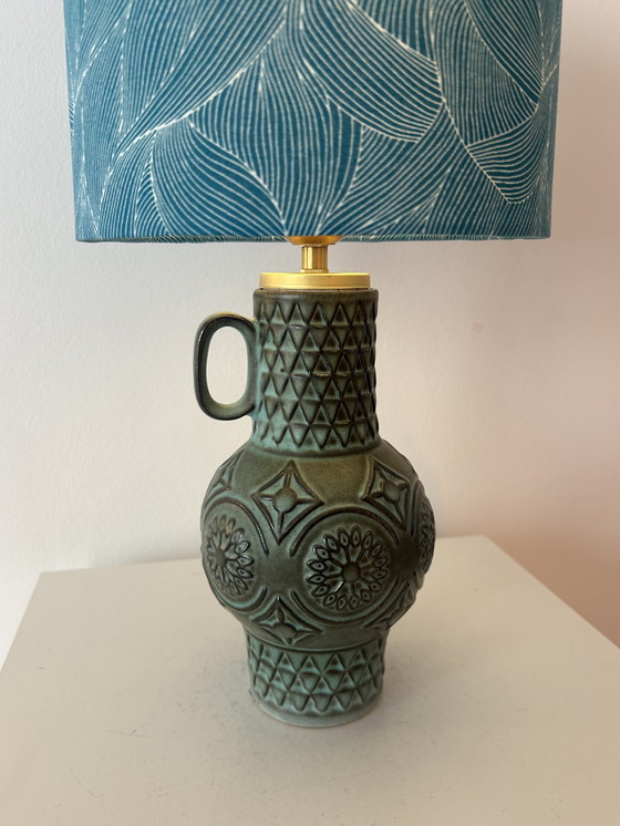 Image 1 of Zeldzame keramische lamp, gemaakt van een vaas door Bodo Mans voor Bay Keramik.