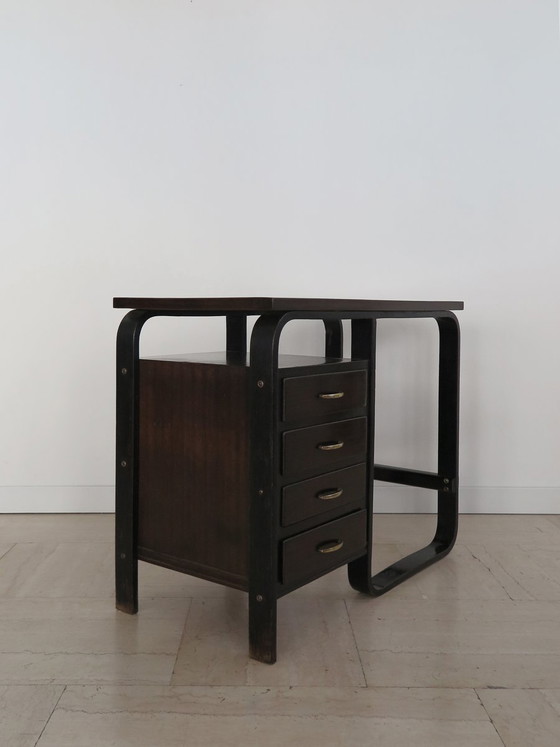 Small desk by Giuseppe Pagano for Gino Maggioni, Italy, 1940s, Desk lamps, Metal (photo 13 of 13)