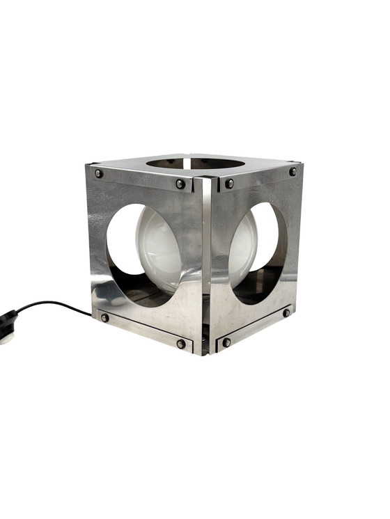 Image 1 of Space Age Cubic Table Lamp, Italy 1970s