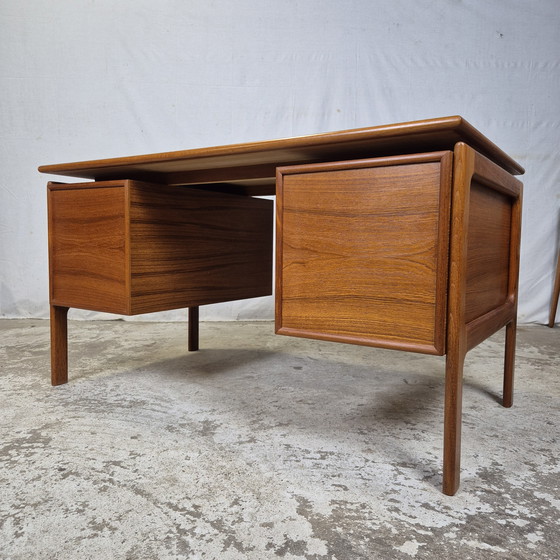 Image 1 of G.V. Møbler vintage 1960s Danish teak desk Scandinavian