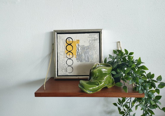Set van 3 Vintage Teak Wandplankjes met Messing Beugels – Jaren '60 Mid-Century Deens Design – Wandrek, Wood (photo 9 of 52)
