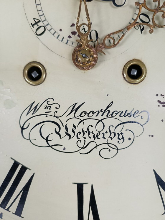 Image 1 of WM House Wetterby antique clock, 1780