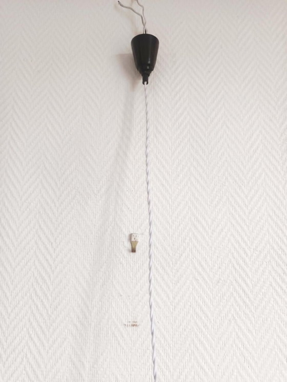 Image 1 of Lampada a sospensione vintage in vetro e plexiglas, anni '60