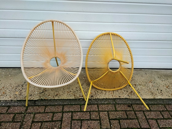 Image 1 of Spaghetti stoelen jaren 70.