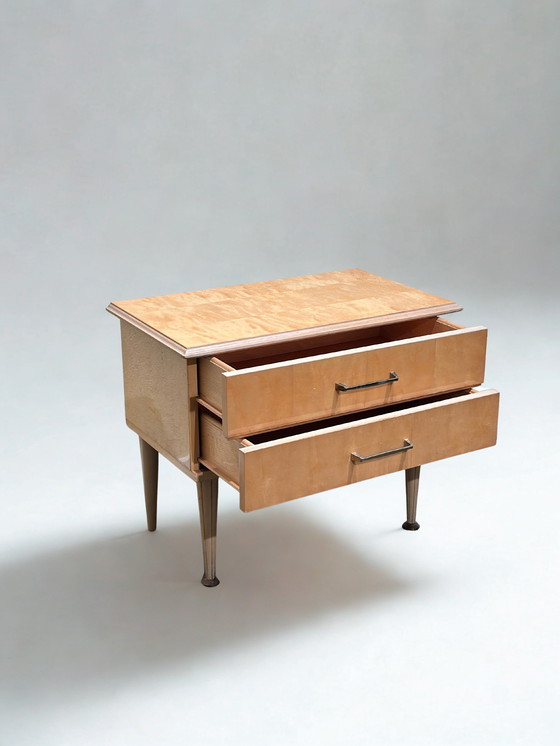 Image 1 of Vintage Esdoorn Retro Nachtkastje 