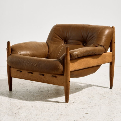 MK11119 Dänischer Leder Lounge Sessel