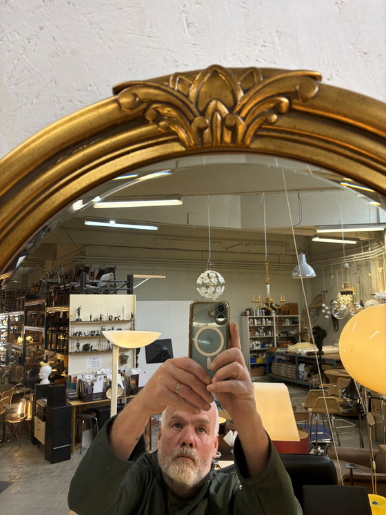 Image 1 of Miroir vintage doré Deknudt Belgique style Hollywood Regency