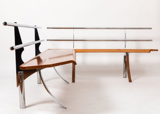 Image 1 of Panca angolare in stile postmoderno, anni '80