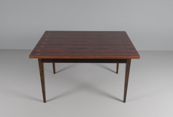 Image 1 of Scandinavische opklapbare eettafel van palissanderhout, jaren 60