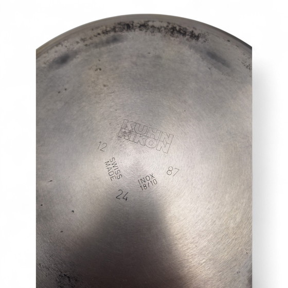Image 1 of Kuhn Rikon frying pan sauté pan wok stainless steel 25 cm Swiss Made