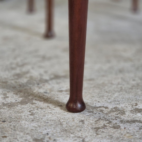 Image 1 of 6 sedie da pranzo danesi vintage degli anni '60 in palissandro, skai