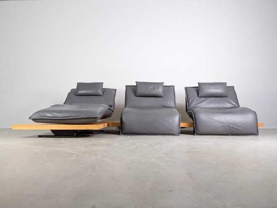 Image 1 of Koinor Free Motion Edit 2 Sofa Couch Ecksofa Leder Balkeneiche