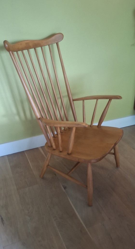 Image 1 of Scandinavian vintage spindle chair