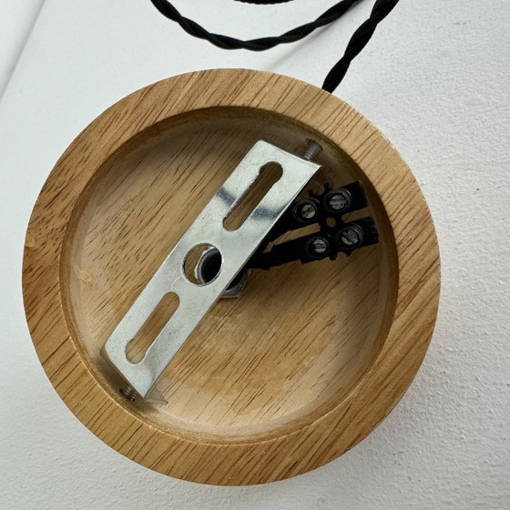 Image 1 of PAAR VINTAGE HANGERS VAN GLAS MET TEXTUUR