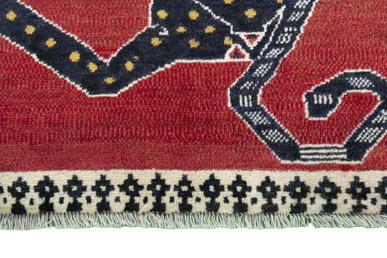 Image 1 of Tapis Gabbeh nomade noué à la main 155 x 100 cm
