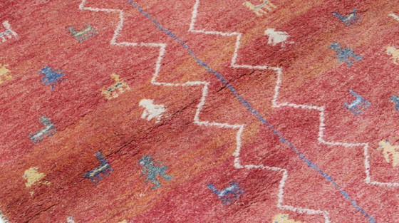 Image 1 of Original Modern Perser Gabbeh Woll Teppich 155 x 122 cm Top Zustan