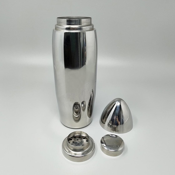 Image 1 of 1960s Gorgeous Cocktail Shaker "Bullet" in Stainless Steel, Made in Italy