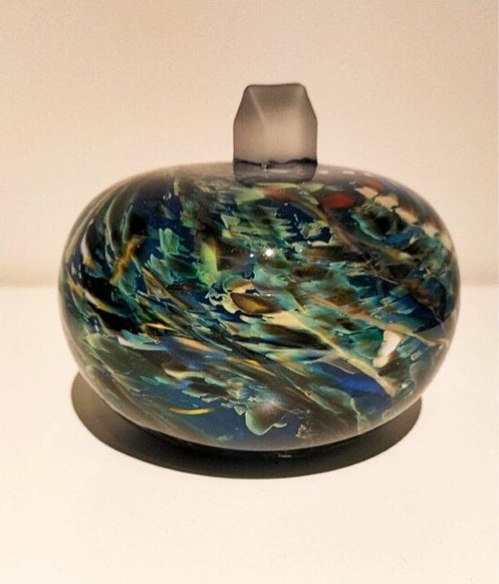 Image 1 of Kosta Boda sculptuur "Earth my universe" door Bertil Vallien