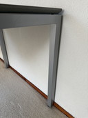 Tavolo Metaform modello S16, piano in Pietra Serena 20mm
