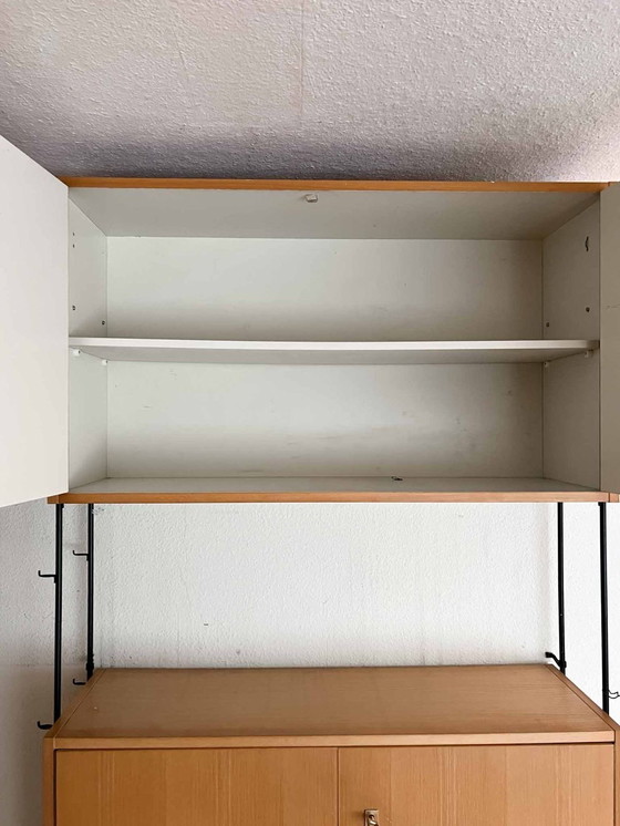 Image 1 of Large Ernest Hilker “OMNIA” modular wall shelf Omnia” modular wall shelf designed by Ernst Hilker, Germany, circa 1960. 