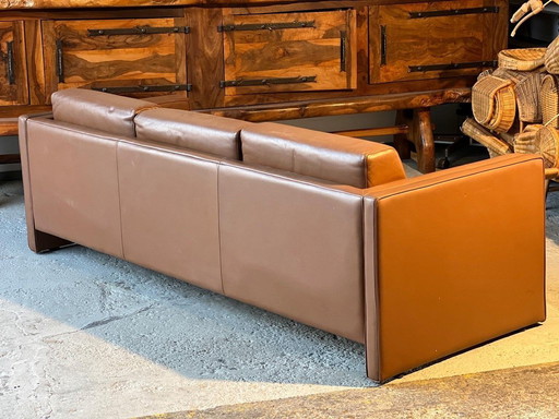 Leather Sofa Mobilier International 4 Seater 1970