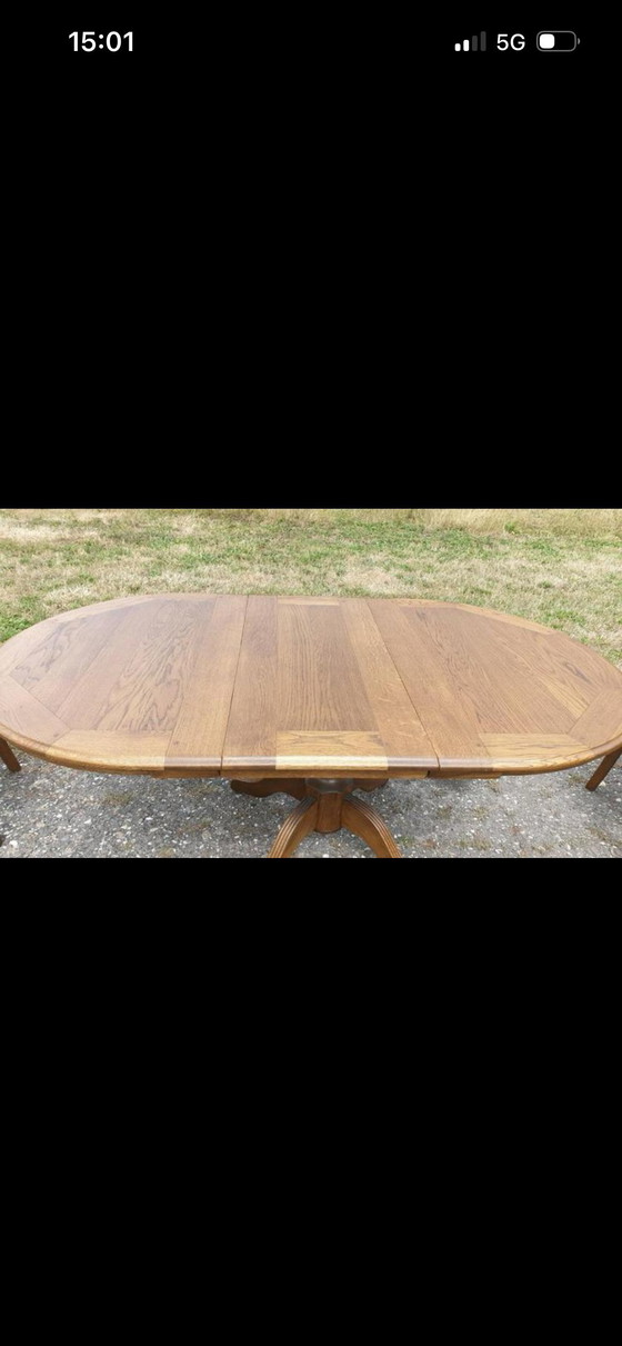 Image 1 of Bannink Jugendstil Esszimmer aus Eiche mit Zwischenregal