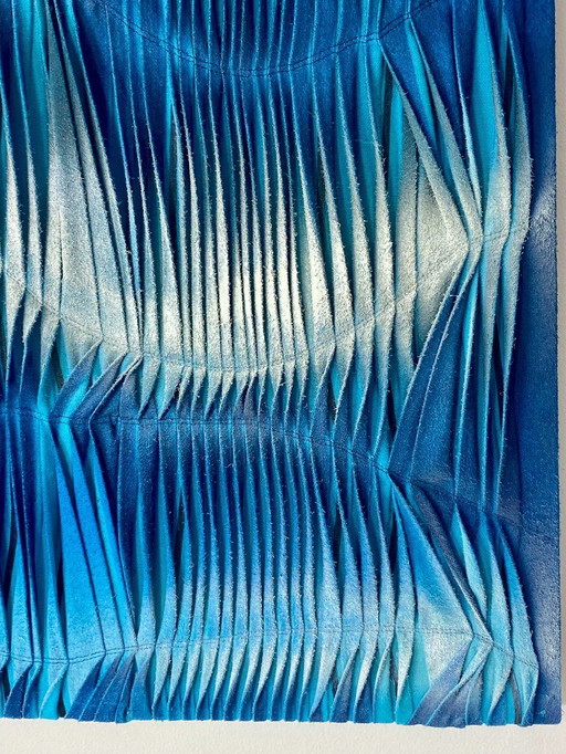 Tableau sculpture art textiles Ref : ALBA